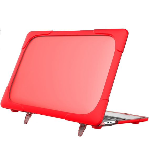 Etui Kickstand Full Protection do Macbook Air 13 - A1932/A2179/A2337 - Red