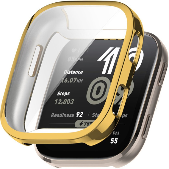 Etui z elastycznego TPU do Amazfit Bip 6 – pełna ochrona i stylowy wygląd - złote