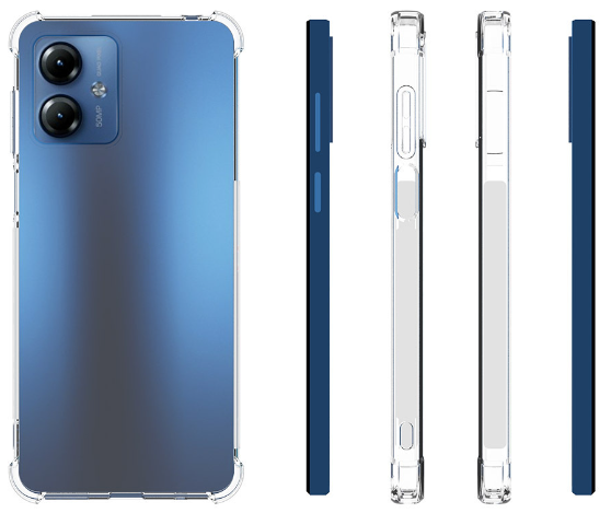 Etui do Motorola Moto G14, Dropproof, przezroczyste