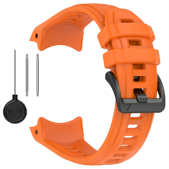 Pasek silikonowy do Garmin Instinct 3 Solar / Instinct 3 AMOLED 50 mm – Pomarańczowy