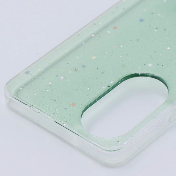 Etui do Oppo A58 4G, Glittery, zielone