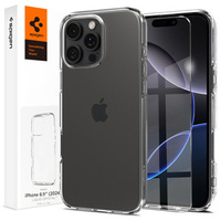 Etui Spigen do iPhone 16 Pro Max, Liquid Crystal, przezroczyste + Szkło Hartowane 9H