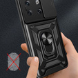 Etui pancerne do OnePlus 10T 5G Camera Slide, CamShield Slide, czarne
