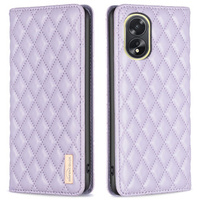 Etui z klapką do Oppo A38 4G, Wallet, BINFEN COLOR, fioletowe