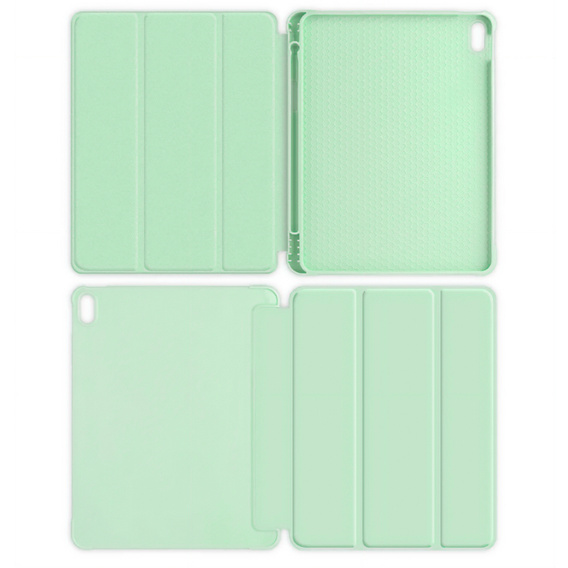 Etui do iPad 11" 2025 A16 (11 gen.) / iPad 10.9" 2022 (10 gen.), Smart Pencil, z miejscem na rysik, jasnozielone