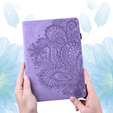 Etui do Xiaomi Redmi Pad SE 11", Flowers, fioletowe