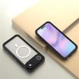 Etui Wodoodporne IP68 do iPhone Air, Redpepper, do MagSafe, przezroczyste z czarną ramką