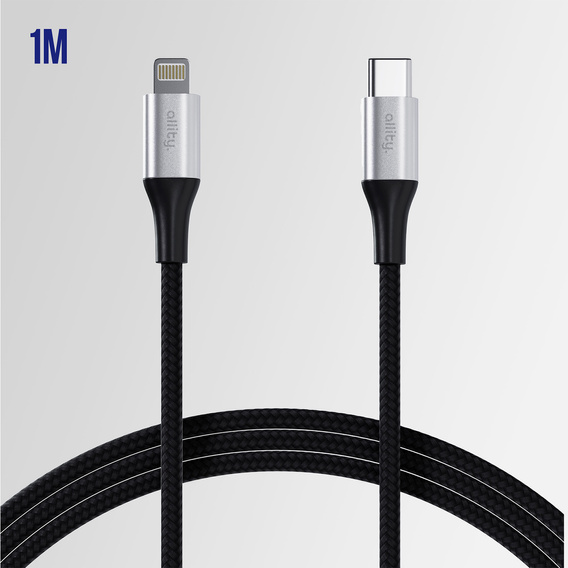 Allity AUC-01 – Kabel USB-C do Lightning 1 m, 27W - czarny