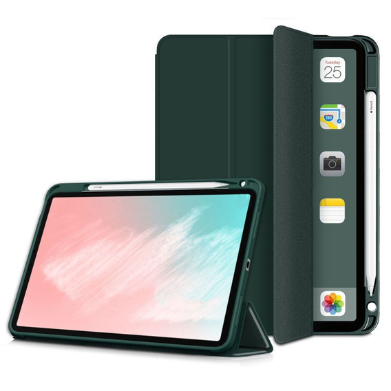 Etui do iPad Air 10.9" 2022/2020 (5/4 gen.), Smartcase z miejscem na rysik, zielone