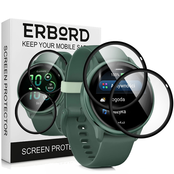 2x Szkło Hybrydowe ERBORD do Garmin Vivoactive 6