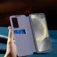 Etui do Samsung Galaxy A56 5G – Smart View z kieszenią na kartę, fioletowe