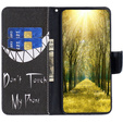 Etui z klapką do Samsung Galaxy A55 5G, Wallet, Don't Touch My Phone czarne