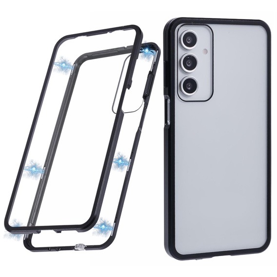 Etui do Samsung Galaxy A16 / A16 5G, Magnetic Dual Glass, czarne