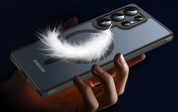 Etui do Samsung Galaxy S25 Ultra, do MagSafe, ERBORD Matt Case, czarny