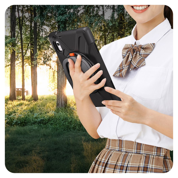 Etui pancerne do Lenovo Tab M9 TB-310FU (2023), Obrotowe 360, Czarne