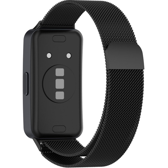 Bransoleta Milanese do Huawei Band 8 / Huawei Band 9 / Huawei Band 10, Czarna