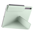 Magnetyczne etui origami do Samsung Galaxy Tab S10 Lite / S10 FE / S9 FE / S9 – jasnozielone