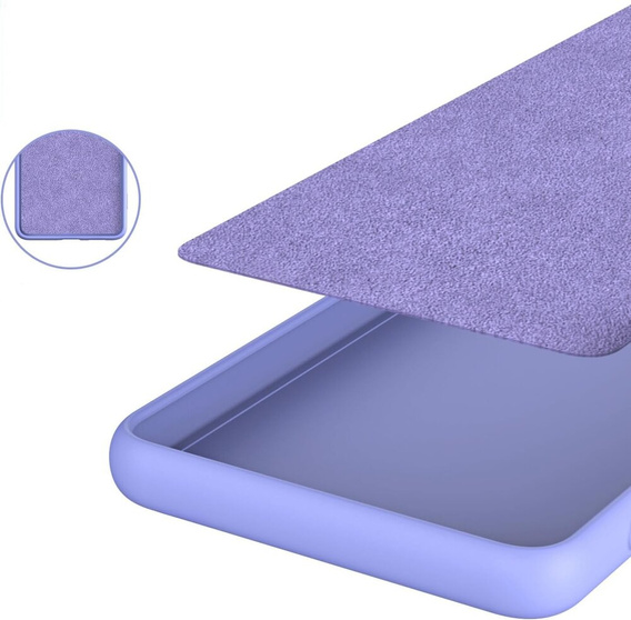 Etui do Xiaomi Poco F6 Pro, Silicone Lite, fioletowe
