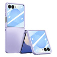 Etui ze szkłem hartowanym na ekran zewnętrzny do Samsung Galaxy Z Flip7 – fioletowe