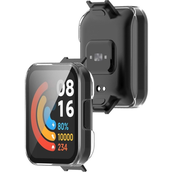 2w1 Etui + Szkło do Xiaomi Redmi Watch 2 Lite, Przezroczysty