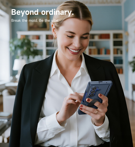 Etui do Samsung Galaxy Z Fold7, Suritch, niebieskie