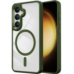 Etui do MagSafe do Samsung Galaxy S24, Hybrid Case, zielone