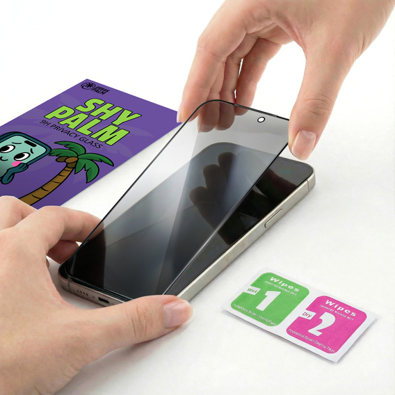 Szkło Hartowane Prywatyzujące Shy Palm do iPhone 17 Pro