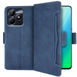 Etui z klapką do Realme C51, Card Slot, niebieskie