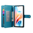 Etui z klapką do Samsung Galaxy A57 5G, Wallet Zipper Pocket, niebieskie
