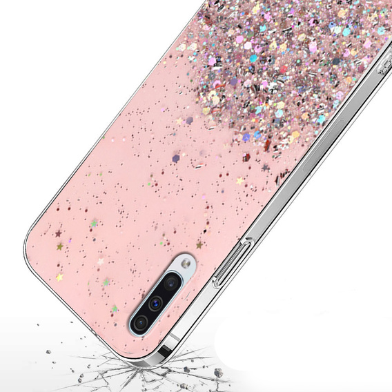 Etui do Samsung Galaxy A50/A50S/A30S, Glittery, różowe