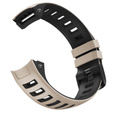 Pasek silikonowy dwukolorowy do Garmin Instinct – biało-czarny