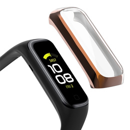 Etui z osłoną na ekran do Samsung Galaxy Fit 2 SM-R220, Rose gold