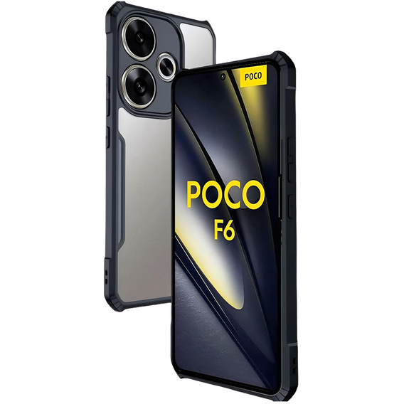 Etui do Xiaomi Poco F6, AntiDrop Hybrid, czarne