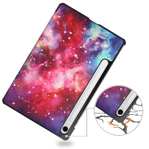 Etui do Samsung Galaxy Tab S10 Lite / S10 FE / S9 FE, z klapką, galaxy