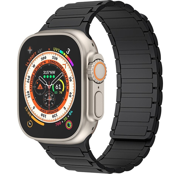 Pasek Silikonowy do Apple Watch 1/2/3/4/5/6/7/8/9/10/11/SE Ultra 1/2/3 42/44/45/46/49mm, Czarny