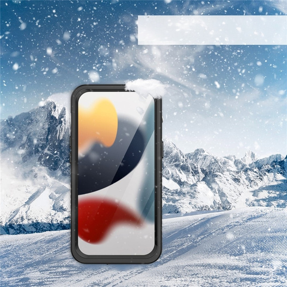 Etui Wodoodporne IP68 do iPhone 15, Redpepper, czarne