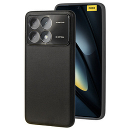 Etui skórzane do Xiaomi Poco F6 Pro, leather hybrid, czarne