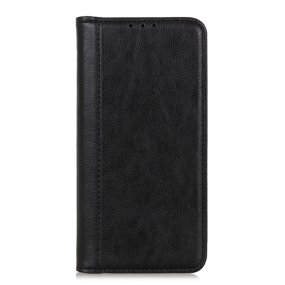 Etui do Xiaomi Redmi 13C / Poco C65, Wallet Litchi Leather, czarne