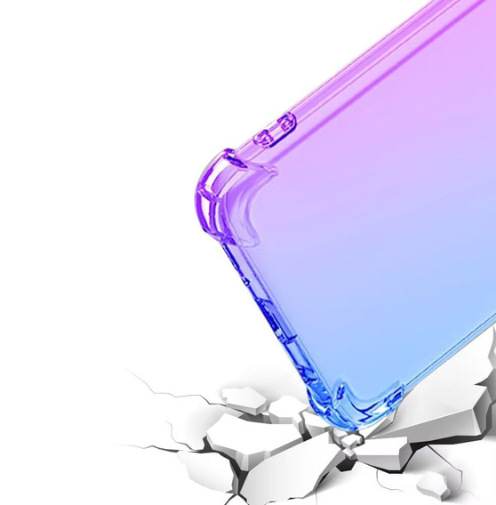 Etui Gradient Dropproof do Oppo A5 Pro 5G, Fioletowe / niebieskie