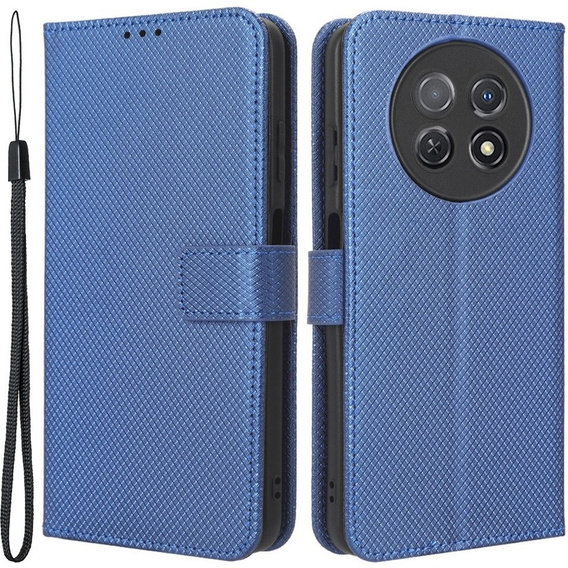 Etui z klapką do Huawei Nova Y91 4G, Wallet Smart Magnet, niebieskie