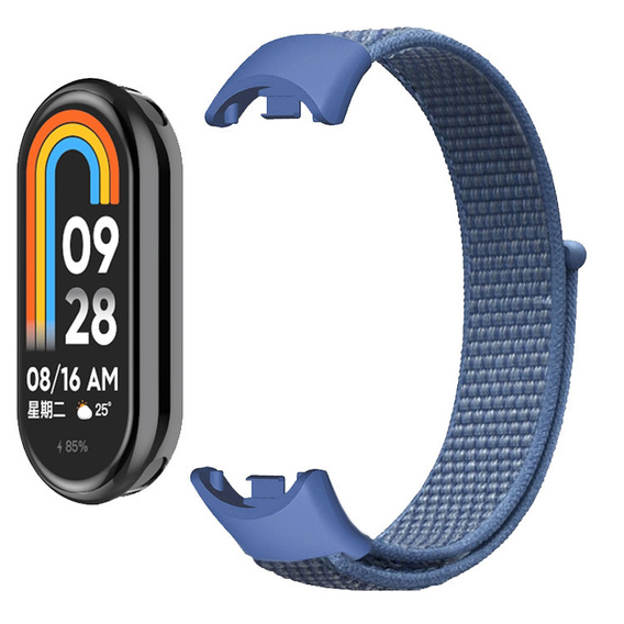 Pasek Nylonowy do Xiaomi Smart Band 10 / 9 / 8, Niebieski