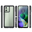 Etui do Motorola Moto G54 5G, Fusion Hybrid, przezroczyste / czarne