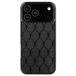 Etui do iPhone 17 Pro Max, Aramid Fiber Cover, do MagSafe, czarne