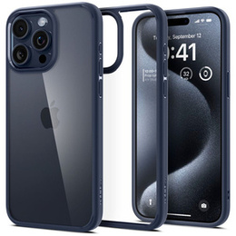 Etui Spigen do iPhone 15 Pro Max, Ultra Hybrid, Przezroczyste / Niebieskie