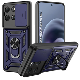 Etui pancerne do Motorola Moto G86 5G, CamShield Slide, niebieskie