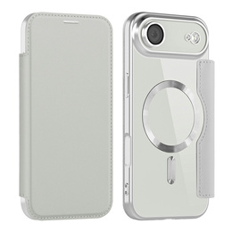 Etui z klapką do iPhone Air, RFID Wallet MagSafe z ochroną aparatu, tytanowe szare