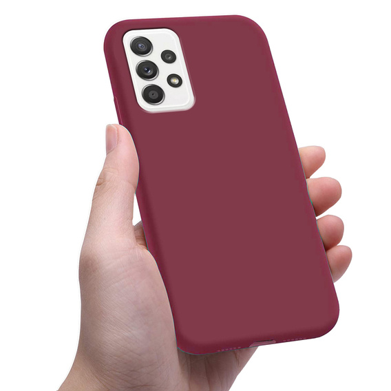 Etui cienkie do Samsung Galaxy A72 5G / A72 4G, Slim, bordowe