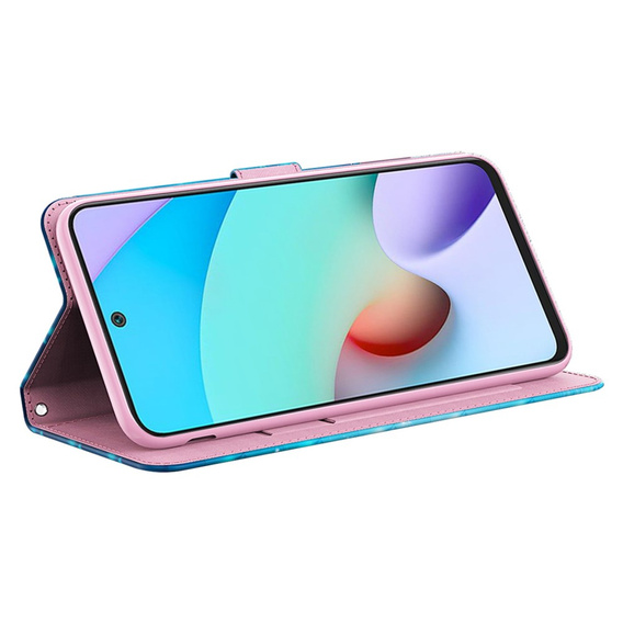 Etui z klapką do Xiaomi Redmi Note 13 Pro+, Wallet, Butterflies niebieskie