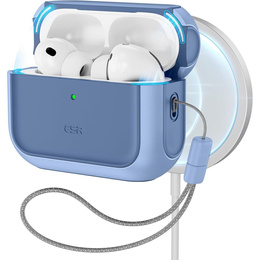 ESR Etui na słuchawki Airpods Pro 3, Orbit Halolock MagSafe, powder blue