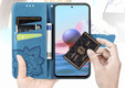 Etui z klapką do Oppo A40 / Oppo A40m, Butterfly, niebieskie